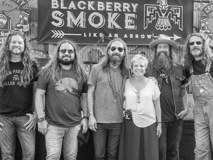 Mary Lou Belli with Blackberry Smoke