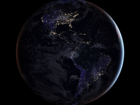 Earth at night NASA iage