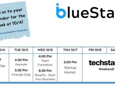blueStart Event Schedule