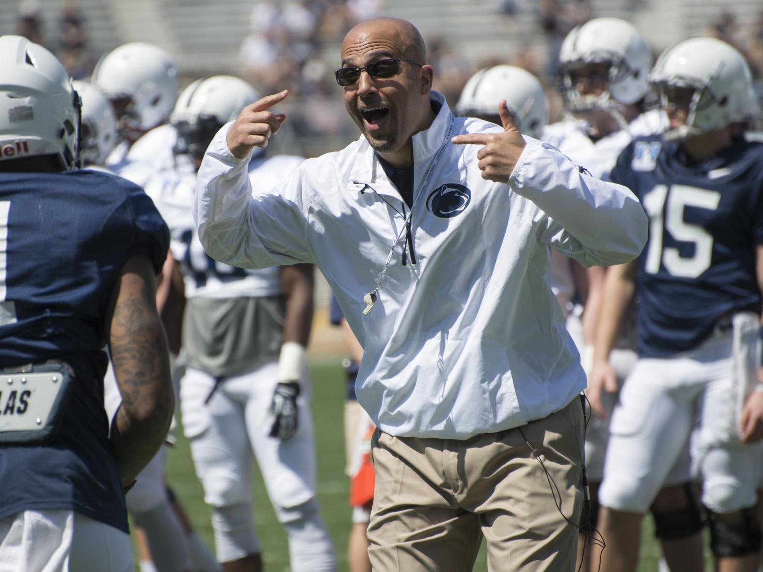 James Franklin at 2014 Blue White game
