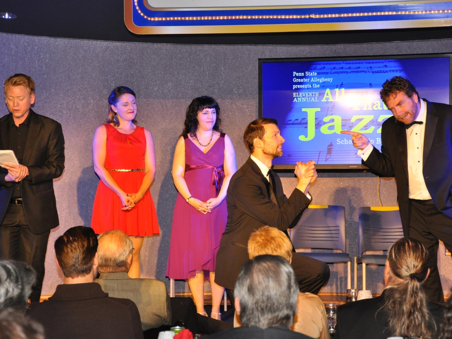 actors on stage