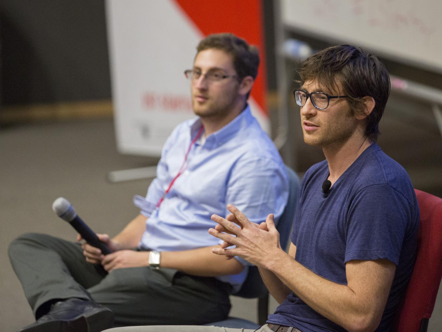 Matt Brezina speaks during IST Startup Week 2015