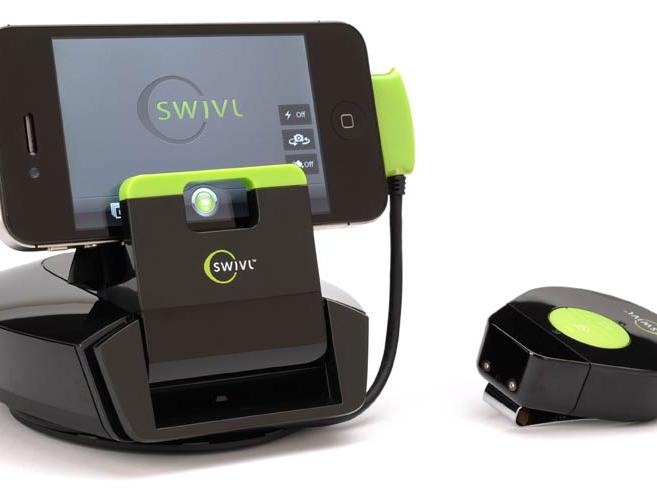 Swivl Robot with phone attached