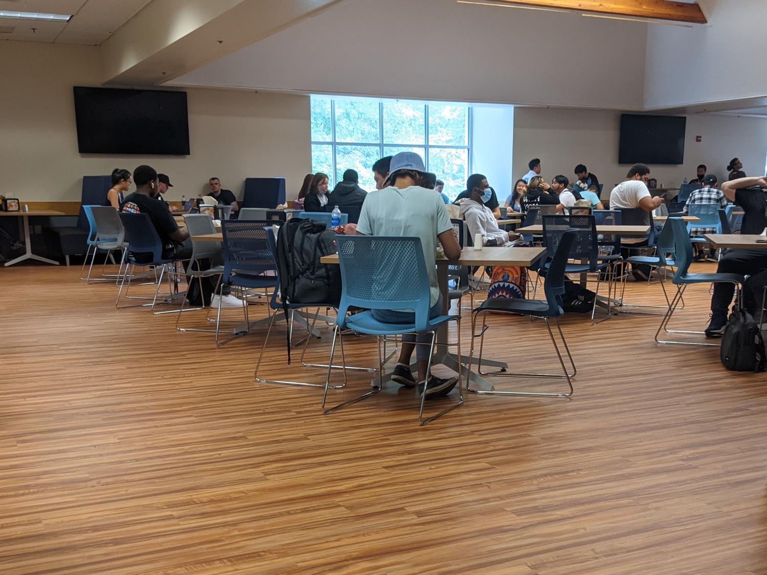 New flooring in Lares Cafeteria