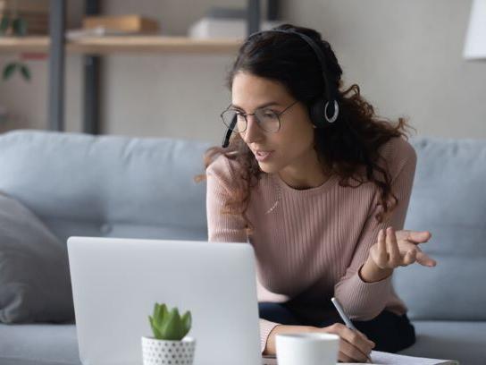Woman at computer