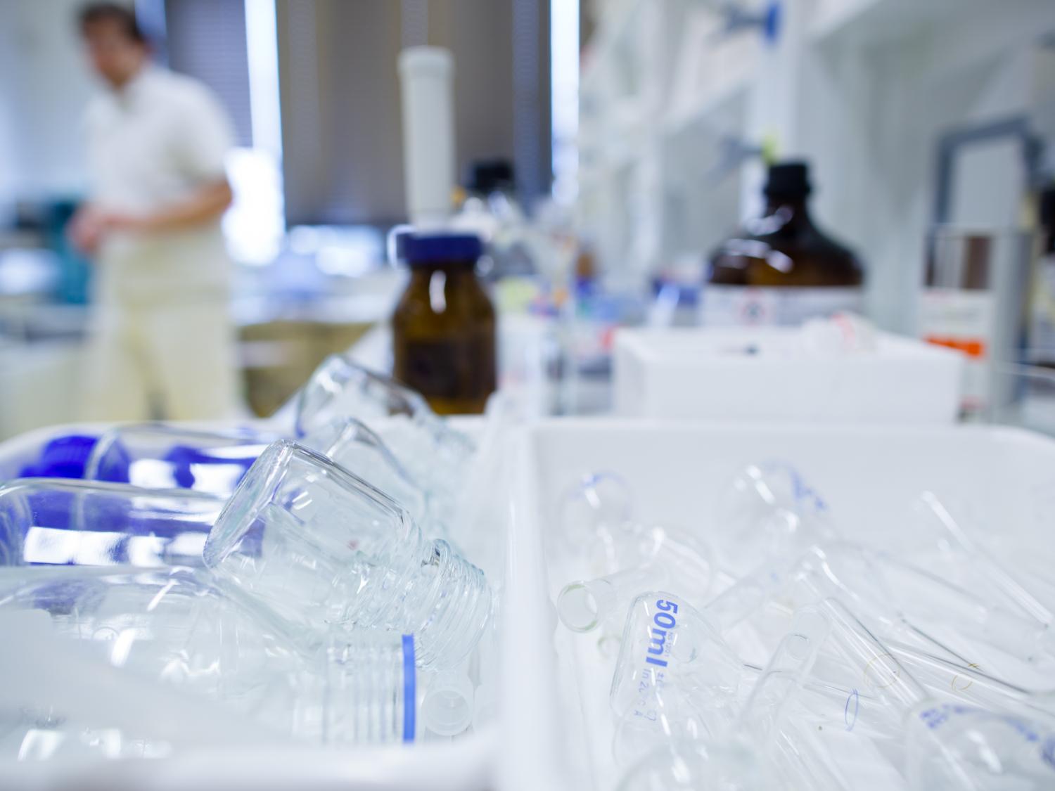 Abstract image of lab equipment