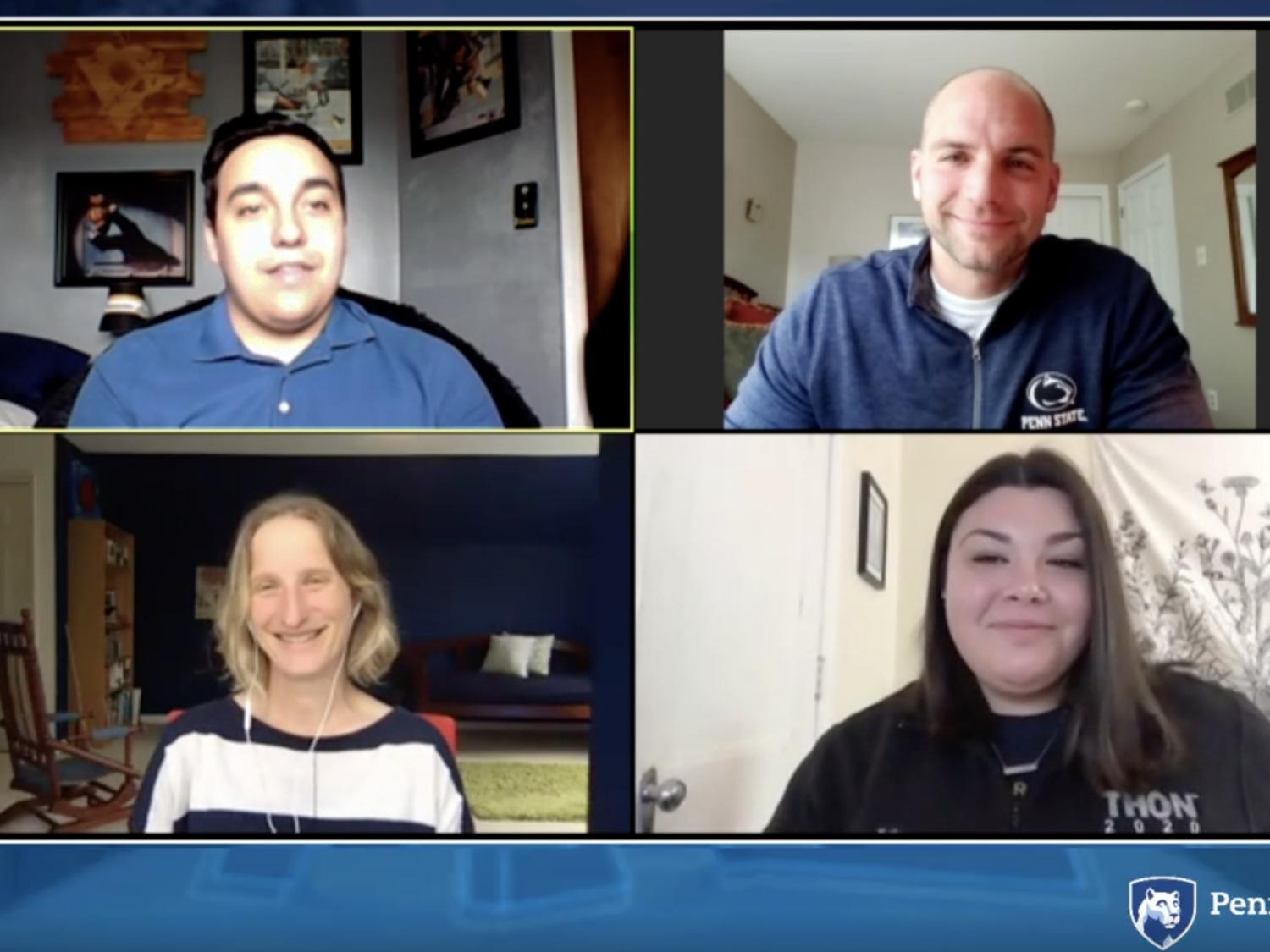 Participants in Monday's event, titled "Class of 2024: A Virtual 'Welcome to the Penn State Community.'"