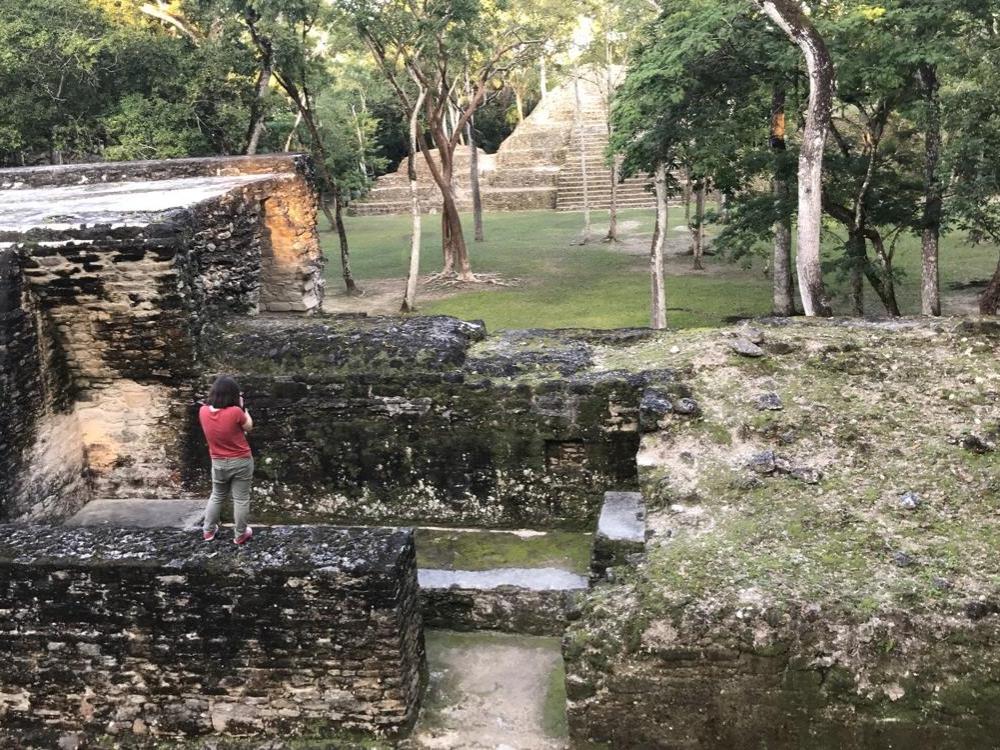 Geography students recreate Maya ruins in Belize