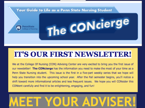 CONcierge newsletter masthead