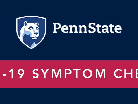 Penn State COVID-19 symptom checker