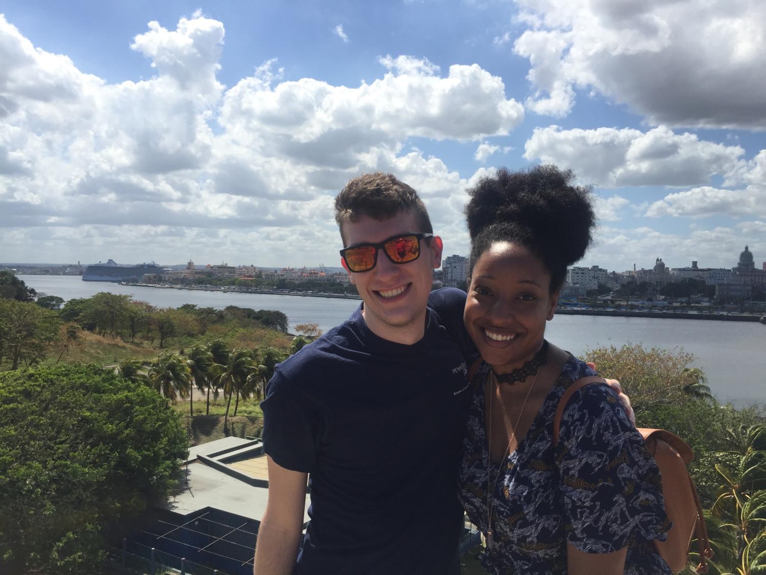 Penn State School of International Affairs students Shawn McFarland and Lauren Horner 