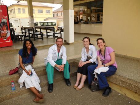 Penn State Hershey clinical participants in Ghana pose for a photo.