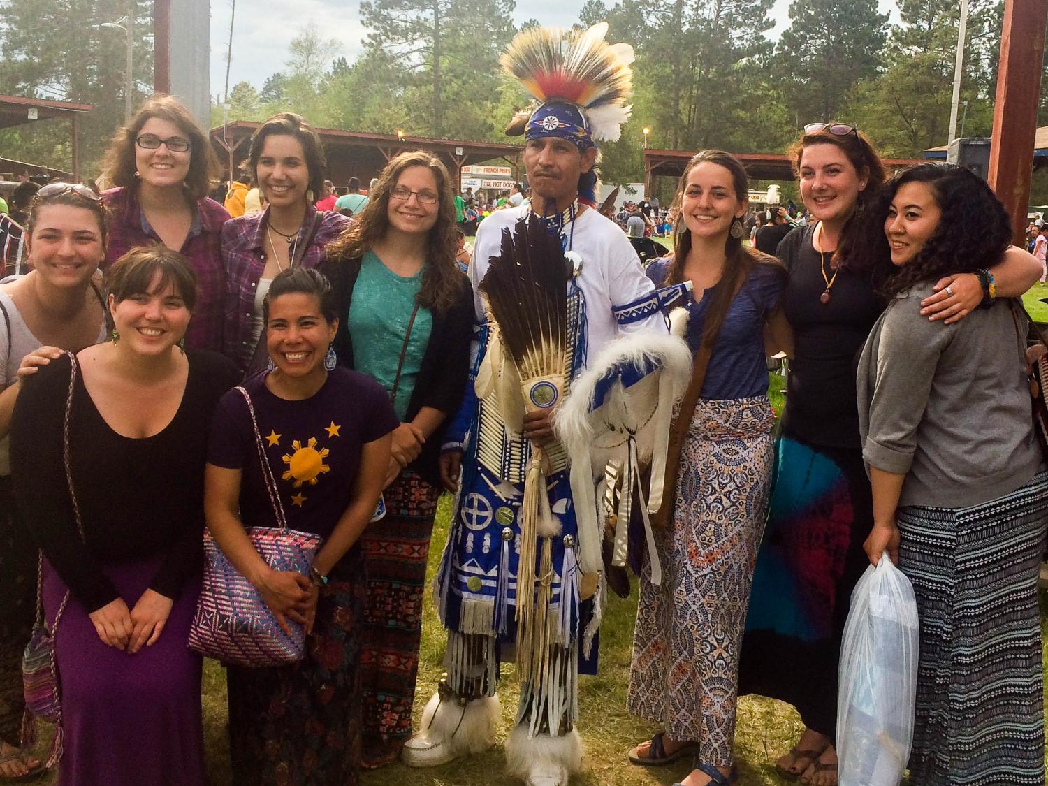 student with Ojibwe