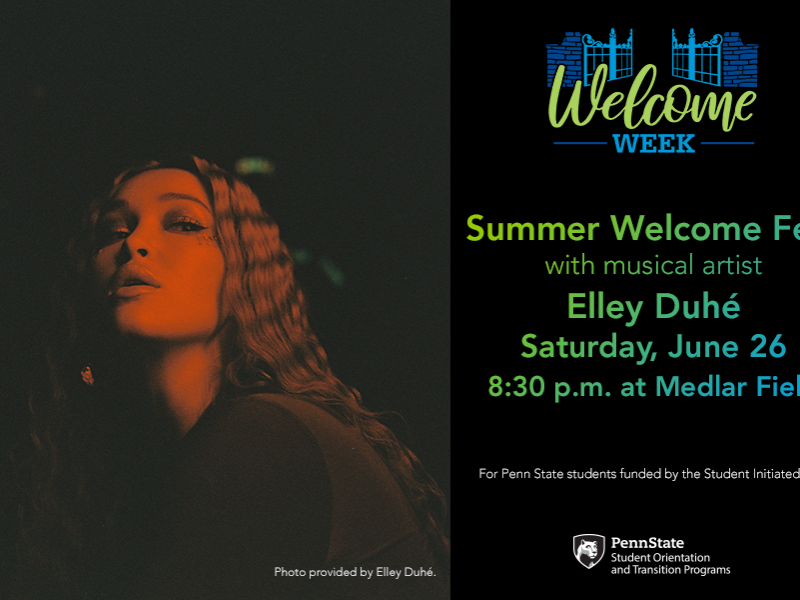 Elley Duhé will perform a live show on June 26 for Summer Welcome Fest at Medlar Field at Lubrano Park. 