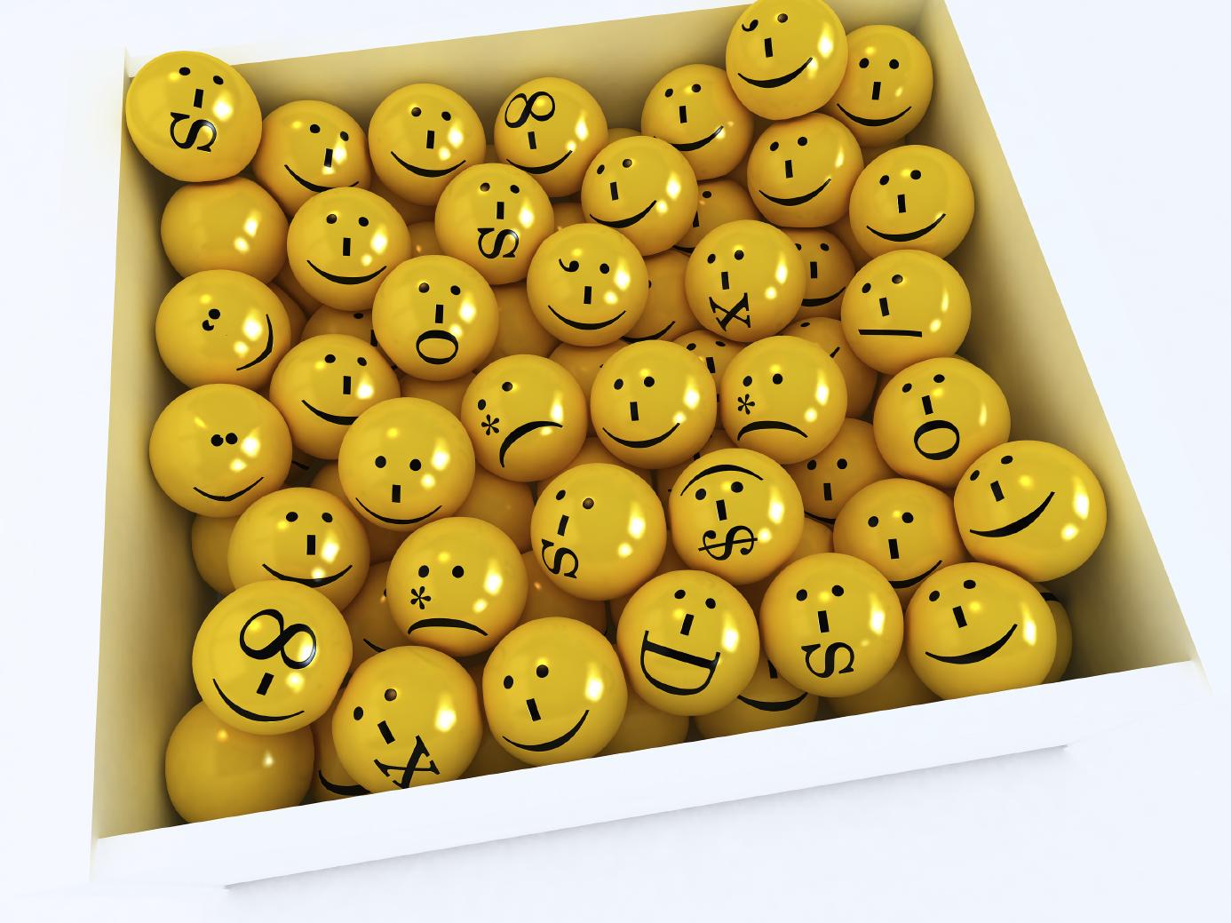 box of emoticons