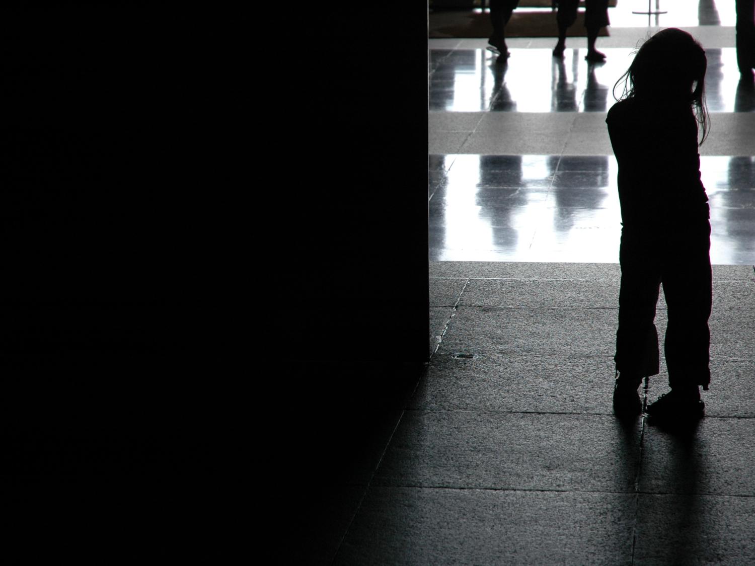 silhouette of girl