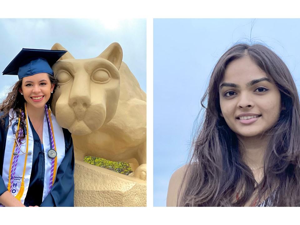 first generation students Kalei and Dhruvi
