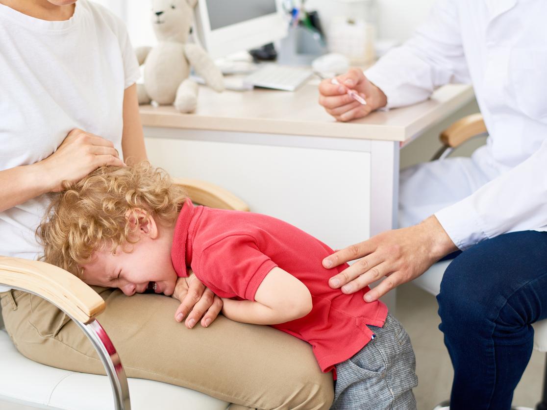 crying child vaccine