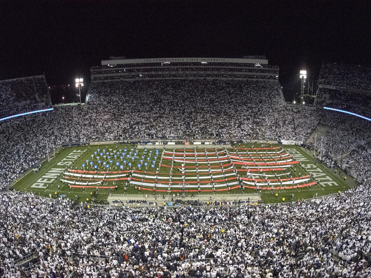 Halftime show during Military Appreciation Day, Penn State vs. Iowa, Nov. 5, 2016