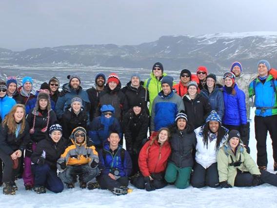 Students travel to Iceland to participate in the GREEN program.