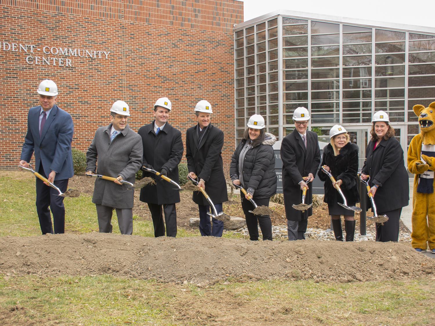 Penn State Schuylkill Student Community Center addition and renovation groundbreaking ceremony