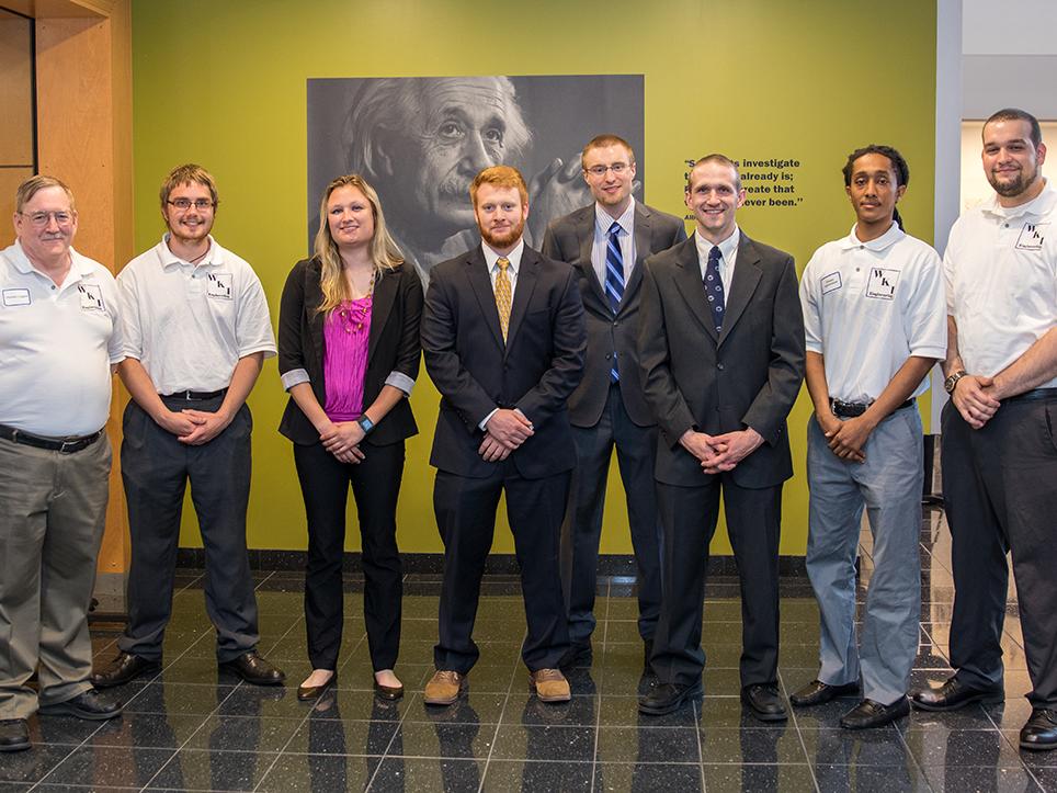 Group of engineering students