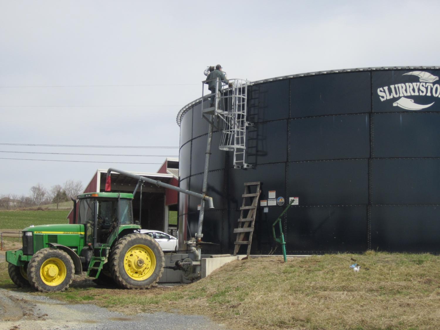 Gypsum bedding manure facility
