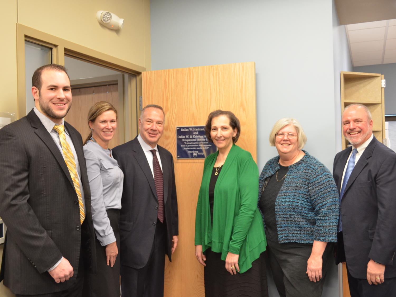 Shenango celebrates naming of OT lab in honor of Attorney Dallas and Kristina Hartman 