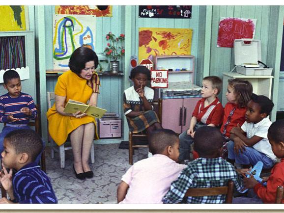 Lady Bird in classroom