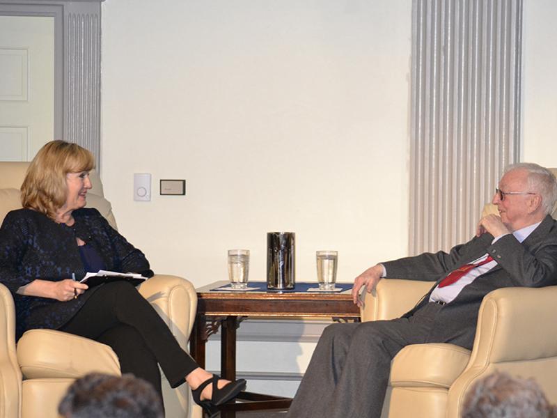 Patty Satalia interviewing Charles Hosler