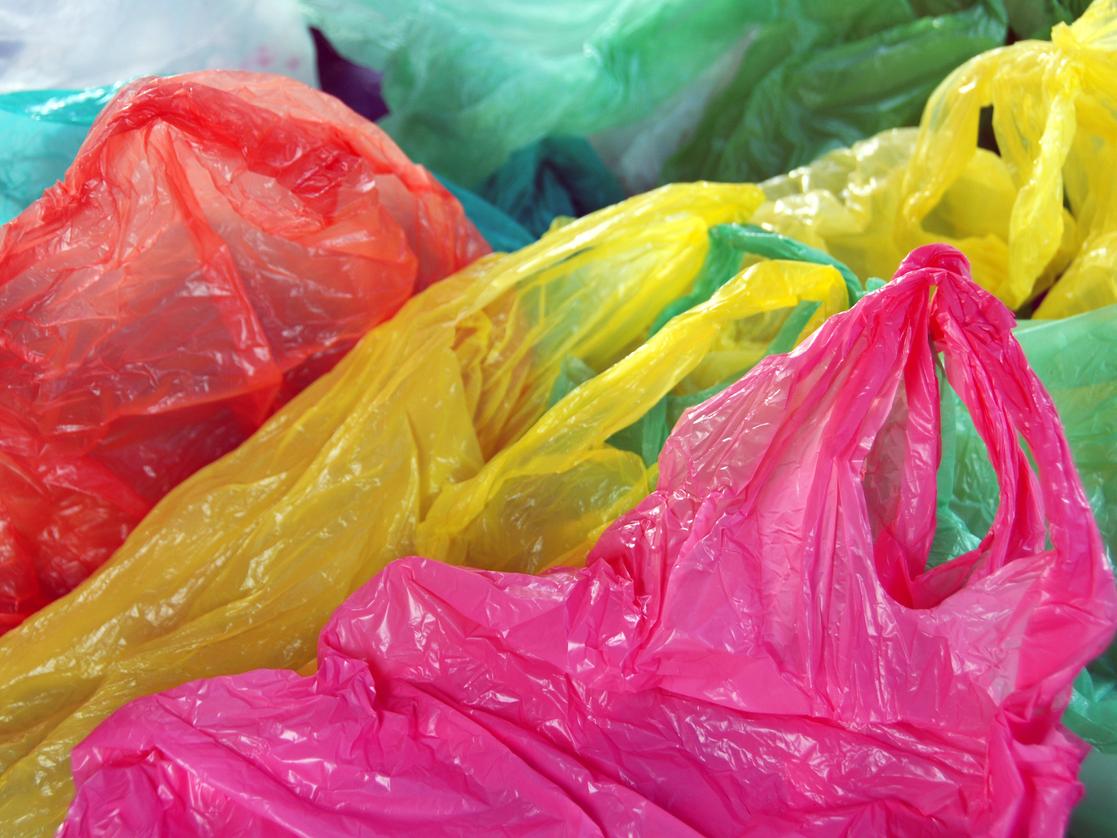 colorful plastic bags
