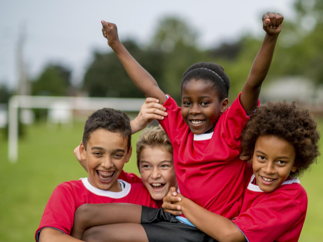 Kids soccer team