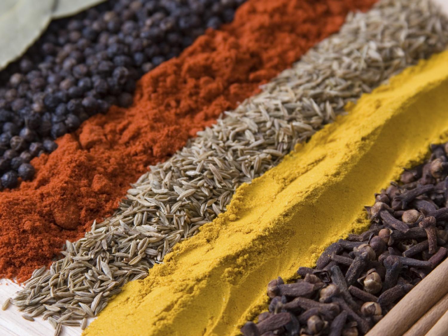diagonal lines of spices