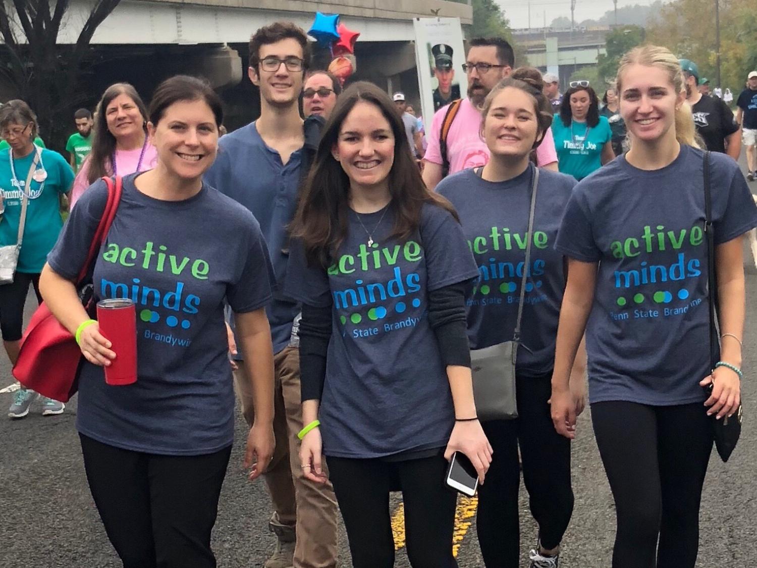 Members of Penn State Brandywine's Active Minds Club 