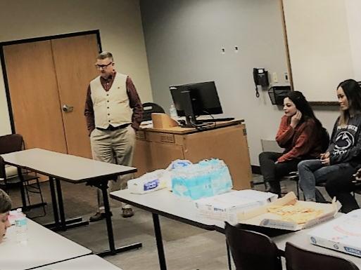 International students serving on a panel for recent program