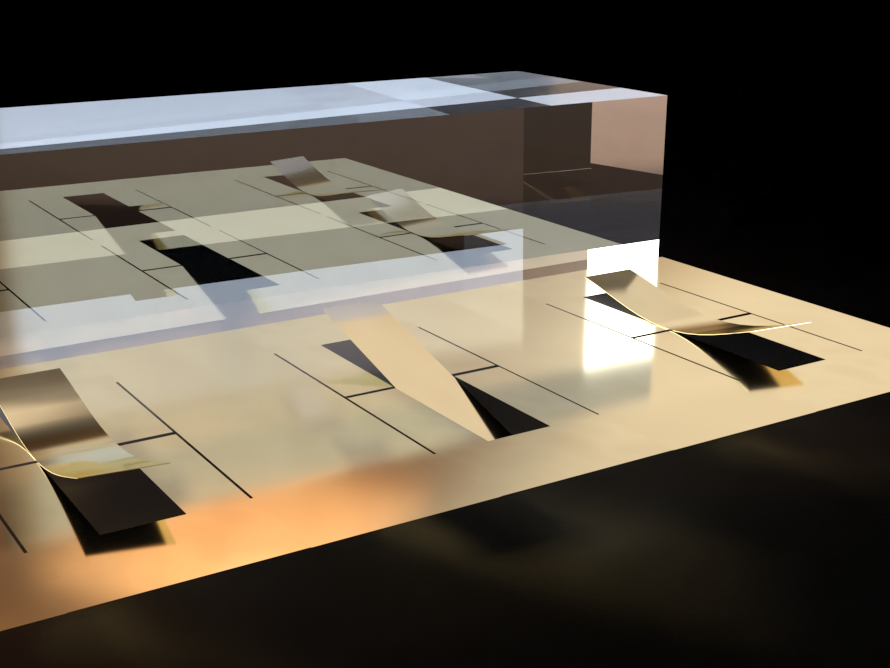 Image of kirigami cuts to 3D nanomaterials