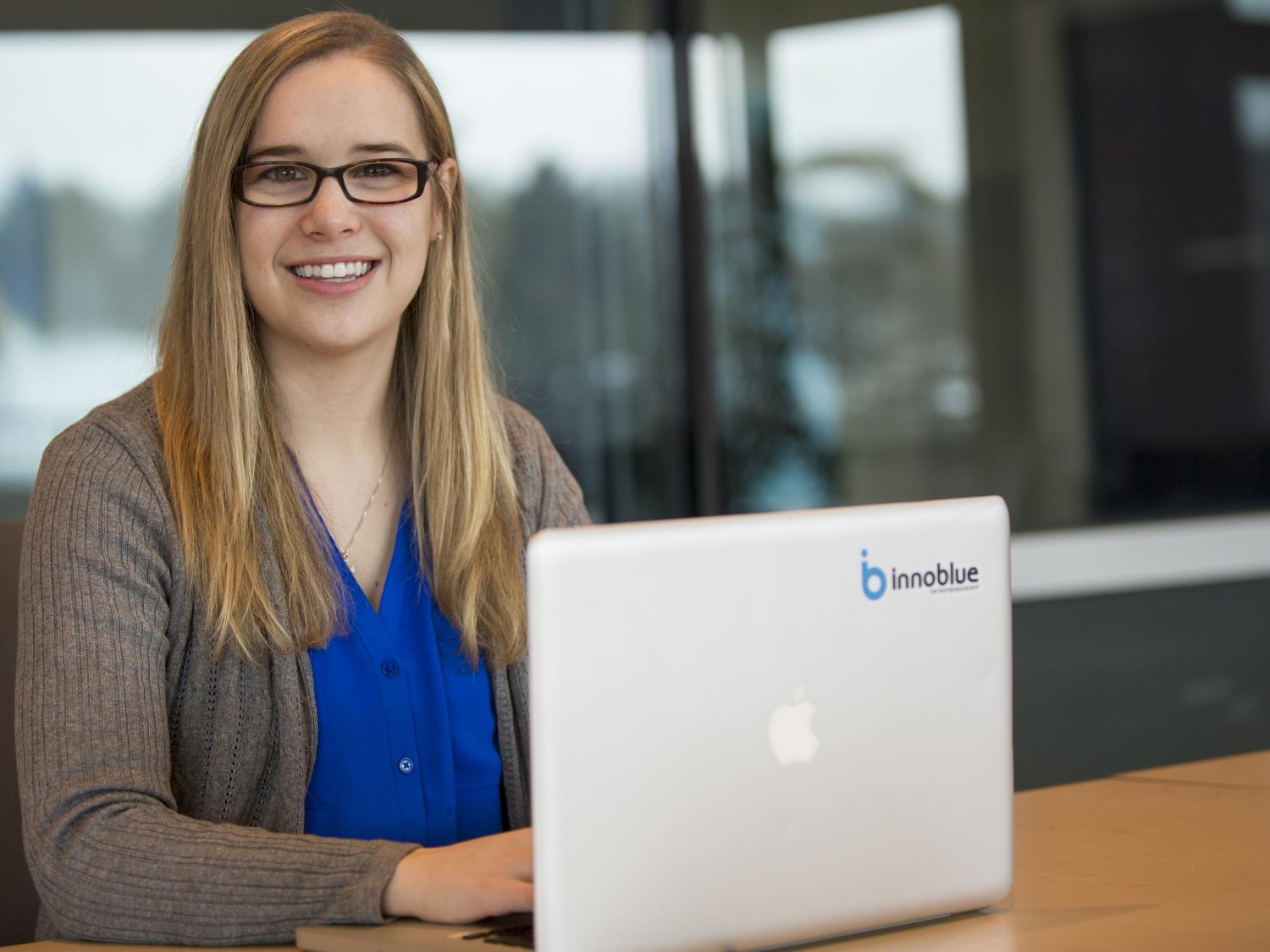 Krista Krebs--senior at College of IST and student entrpreneur