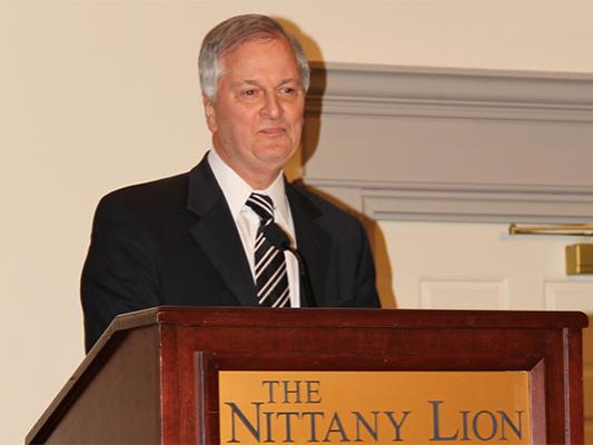 Dr. Ronald Latanision, recipient of the College of Earth and Mineral Sciences’ Charles L. Hosler Alumni Scholar Award