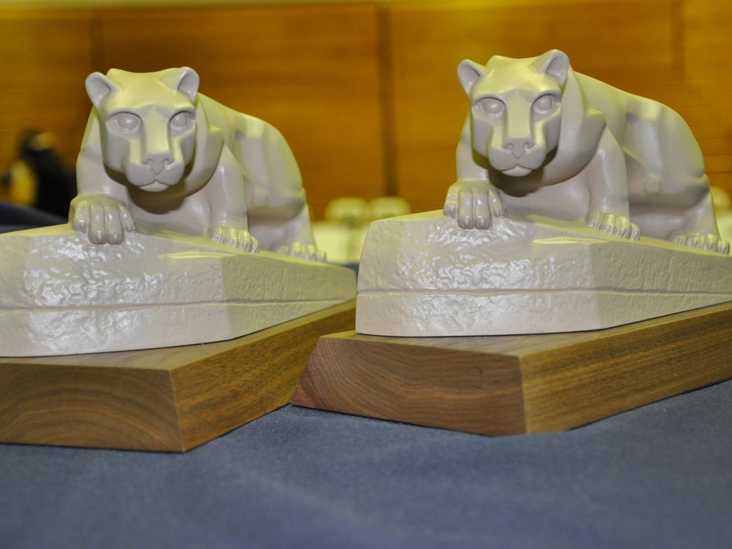 lion statuettes