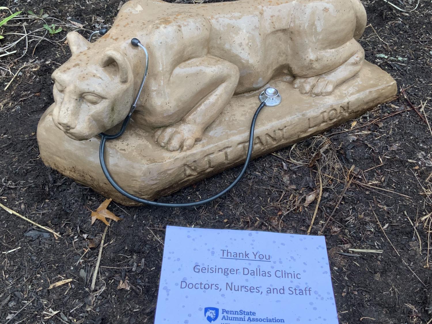 Lion with stethoscope