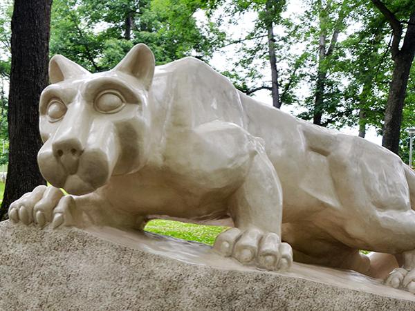 Penn State Altoona's Lion Shrine statue