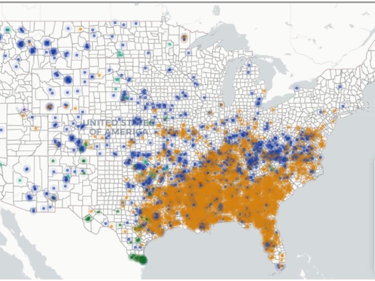 Lynching map shows extent of mob violence