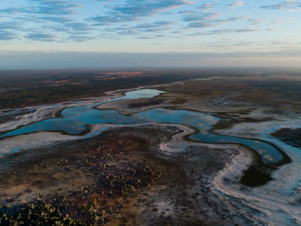 A lake in southwest Madagascar