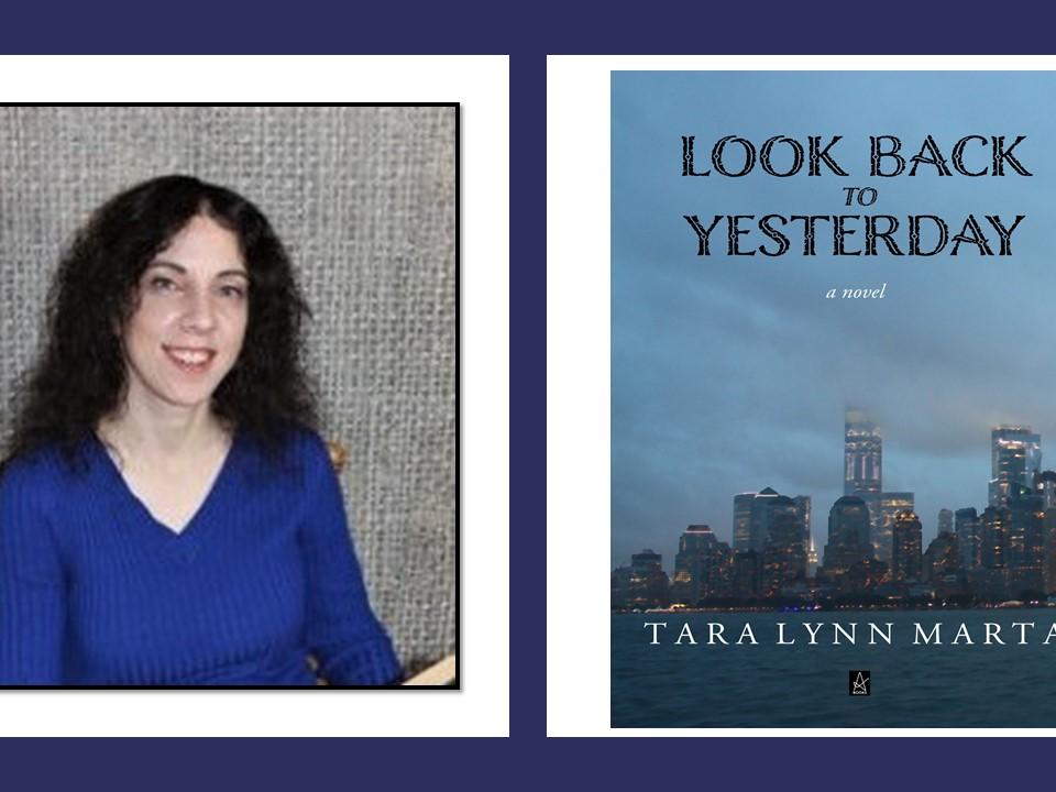 Author Tara Marta and the cover art for her debut book