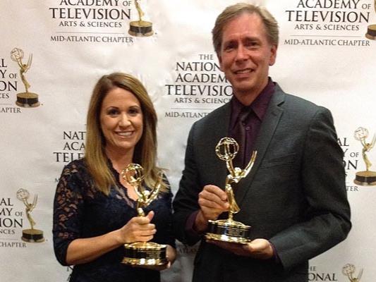 Mindy McMahon, Kristian Berg honored with Mid-Atlantic Emmy