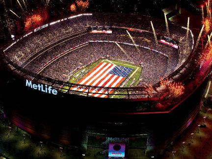 Aerial view of MetLife Stadium