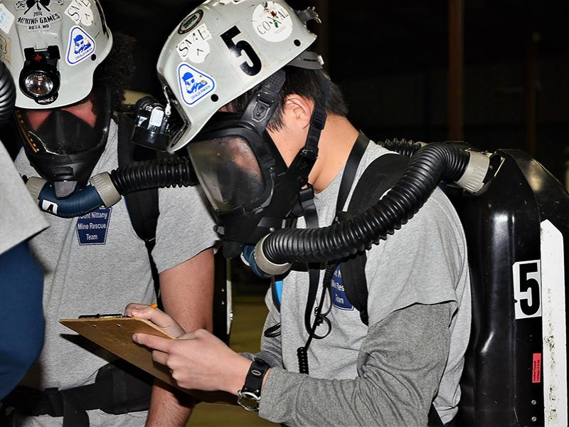 Mine rescue contest
