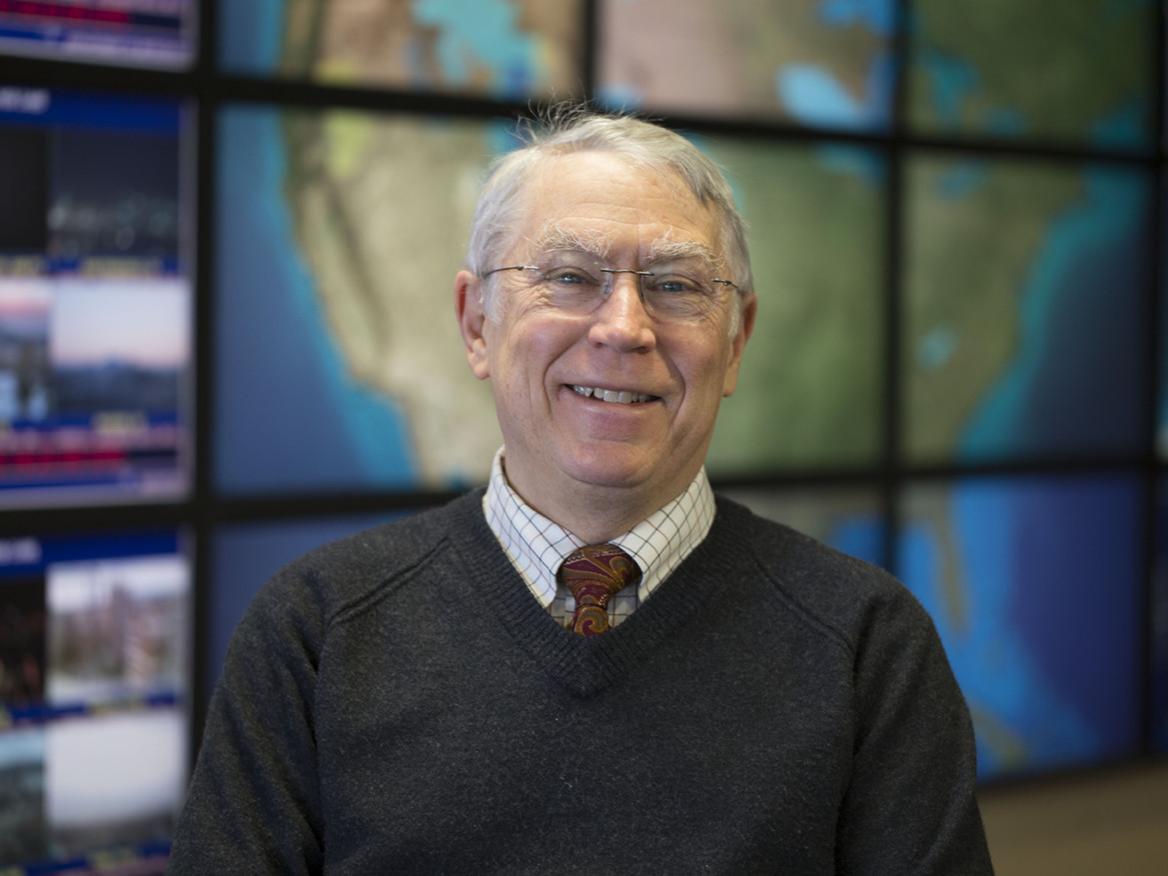 Nels Shirer in Myers Weather Center