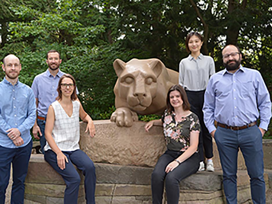 geography faculty members at the Lion Shrine