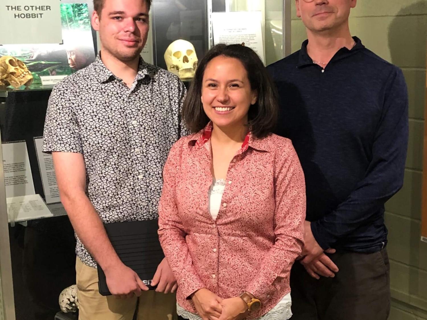 Nick McLean, Jesse Driver, and Mark Shriver created a new AR app to be used in Shriver's ANTH 021 lab